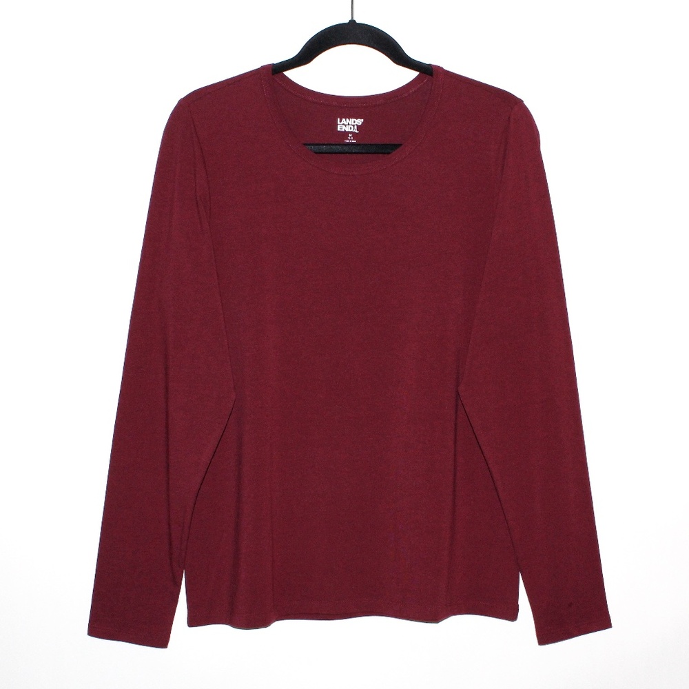 Lands' End Maroon PJ Tee